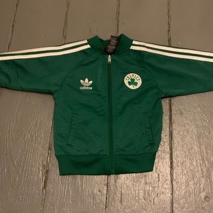Green adidas track jacket